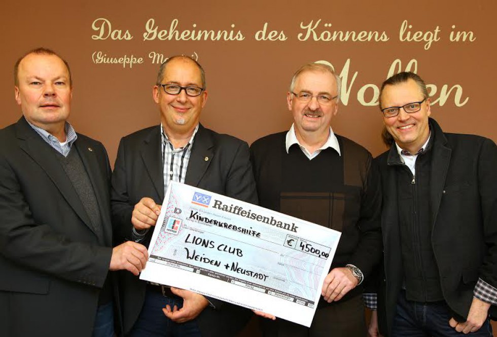 Lions Club Weiden spendet über 4.500 € 