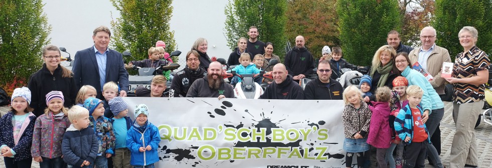 DREI EINRICHTUNGEN ERHALTEN ÜBER 5000 EURO - GROßE FREUDE IM KINDERGARTEN SPENDABLE QUAD-FAHRER