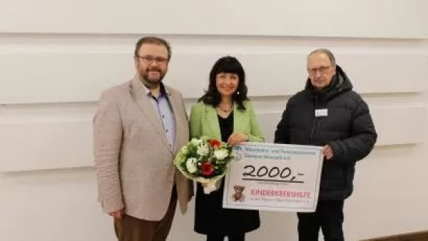 Kemnather Siemensverein übergibt 2000 Euro an Kinderkrebshilfe