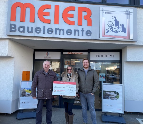 Bauelemente Meier GmbH & Co. KG hilft schwerkranken Kindern