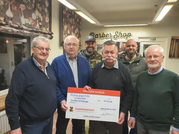 Friseursalon G&uuml;nther & Team zeigen seit vielen Jahren ein Herz f&uuml;r krebs- und schwerstkranke Kinder